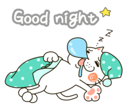 Cute cat "Moneko" Part1 -English- sticker #2412665