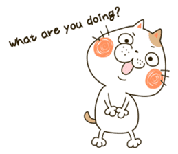 Cute cat "Moneko" Part1 -English- sticker #2412667