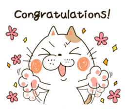 Cute cat "Moneko" Part1 -English- sticker #2412673