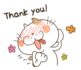 Cute cat "Moneko" Part1 -English- sticker #2412674