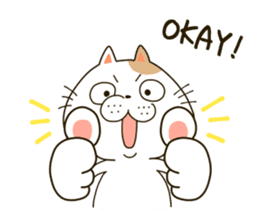Cute cat "Moneko" Part1 -English- sticker #2412676