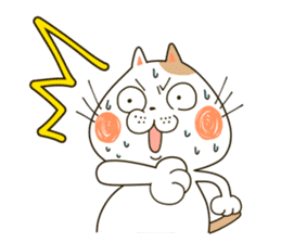 Cute cat "Moneko" Part1 -English- sticker #2412677