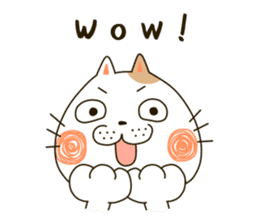 Cute cat "Moneko" Part1 -English- sticker #2412680