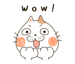 Cute cat "Moneko" Part1 -English- sticker #2412680