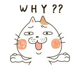 Cute cat "Moneko" Part1 -English- sticker #2412681
