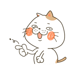 Cute cat "Moneko" Part1 -English- sticker #2412683