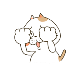 Cute cat "Moneko" Part1 -English- sticker #2412690