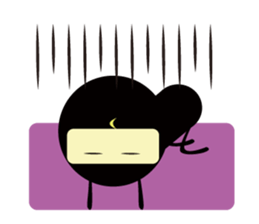 LITTLE NINJA BOY & DOG sticker #2413304