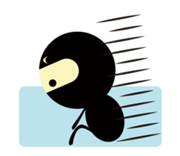 LITTLE NINJA BOY & DOG sticker #2413306
