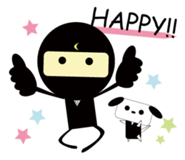 LITTLE NINJA BOY & DOG sticker #2413308