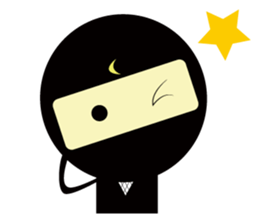 LITTLE NINJA BOY & DOG sticker #2413316