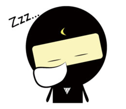 LITTLE NINJA BOY & DOG sticker #2413321
