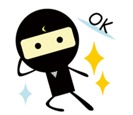 LITTLE NINJA BOY & DOG sticker #2413324