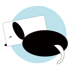 LITTLE NINJA BOY & DOG sticker #2413333