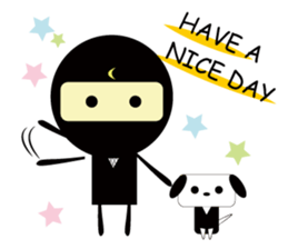LITTLE NINJA BOY & DOG sticker #2413335