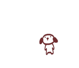 Polite! Chocolate dog Sticker sticker #2413805