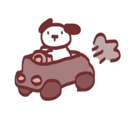 Polite! Chocolate dog Sticker sticker #2413812