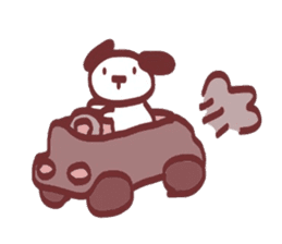 Polite! Chocolate dog Sticker sticker #2413812