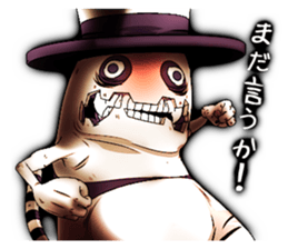 Angry ghost cat Morphy sticker #2414296