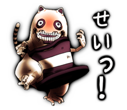 Angry ghost cat Morphy sticker #2414302