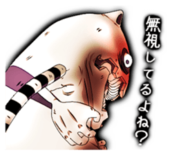 Angry ghost cat Morphy sticker #2414308