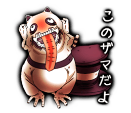 Angry ghost cat Morphy sticker #2414319