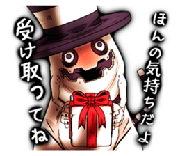 Angry ghost cat Morphy sticker #2414328