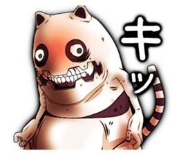 Angry ghost cat Morphy sticker #2414330