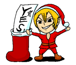 Very cool ladykiller Santa Claus "Seiya" sticker #2414539