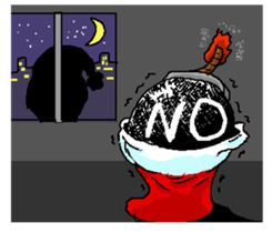 Very cool ladykiller Santa Claus "Seiya" sticker #2414540