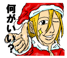 Very cool ladykiller Santa Claus "Seiya" sticker #2414549