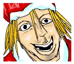 Very cool ladykiller Santa Claus "Seiya" sticker #2414552