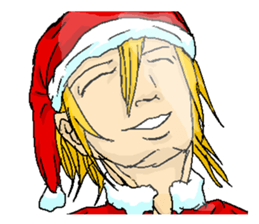 Very cool ladykiller Santa Claus "Seiya" sticker #2414553