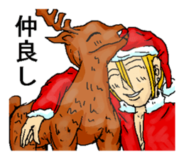 Very cool ladykiller Santa Claus "Seiya" sticker #2414562