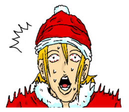 Very cool ladykiller Santa Claus "Seiya" sticker #2414566