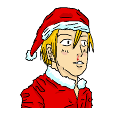 Very cool ladykiller Santa Claus "Seiya" sticker #2414568