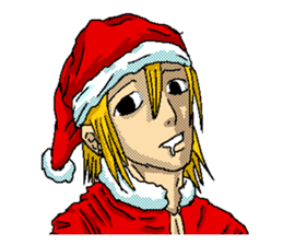 Very cool ladykiller Santa Claus "Seiya" sticker #2414572