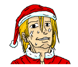 Very cool ladykiller Santa Claus "Seiya" sticker #2414574