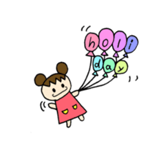 Sweet pretty girl "PONG CHANG" 2014FW sticker #2414969