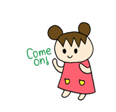 Sweet pretty girl "PONG CHANG" 2014FW sticker #2414975