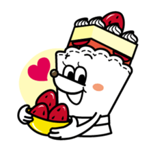 White and Marron of cake 2 sticker #2415458