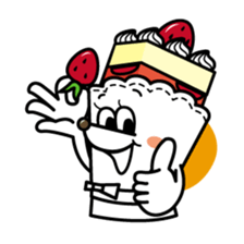 White and Marron of cake 2 sticker #2415460