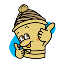 White and Marron of cake 2 sticker #2415481