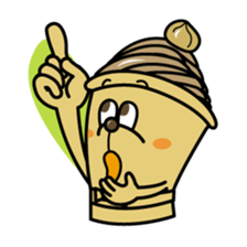 White and Marron of cake 2 sticker #2415486