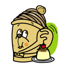 White and Marron of cake 2 sticker #2415488