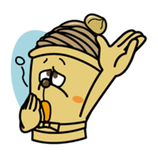 White and Marron of cake 2 sticker #2415490