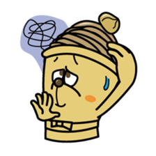 White and Marron of cake 2 sticker #2415491