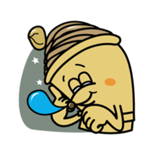 White and Marron of cake 2 sticker #2415495