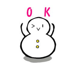 Japanese style snowman~Yukidaruma~ sticker #2415497