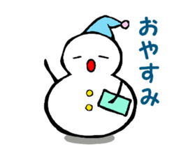 Japanese style snowman~Yukidaruma~ sticker #2415500